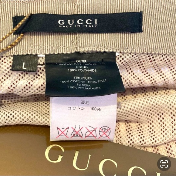 Gucci Striped Cotton Beret Hat Red & White - Picture 4 of 4